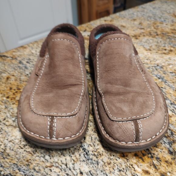 Simple Brown Slip-On Comfortable Slippers Shoes Size 10 - Picture 9 of 12